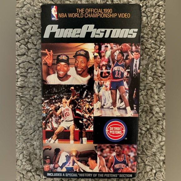 Vintage Pure Pistons VHS Tape - Official 1990 NBA World Championship Video - Picture 1 of 3